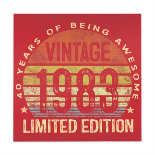 Discover Vintage 1983  40 Year Old Gifts 40th Birthday Mahjong Mats