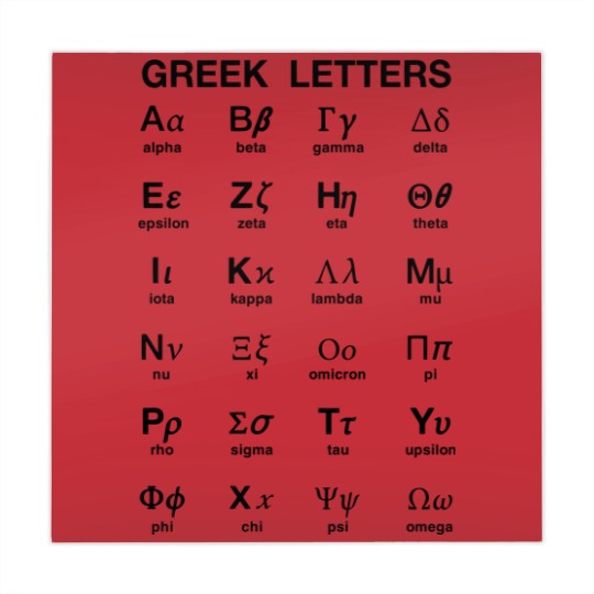 Discover Greek Letters Mahjong Mats