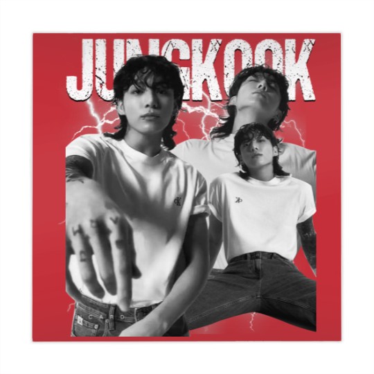 Discover Vintage JungKook 90s Bootleg Mahjong Mats, Jungkook Seven BTS Unisex Mahjong Mats