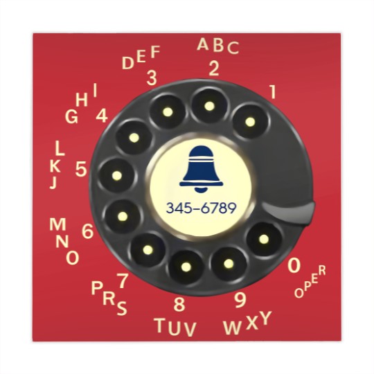 Discover Retro Rotary Dial Phone Old Phone Mahjong Mats