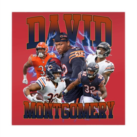 Discover David Montgomery 90s Vintage Bootleg Mahjong Mats, Football Vintage 90s