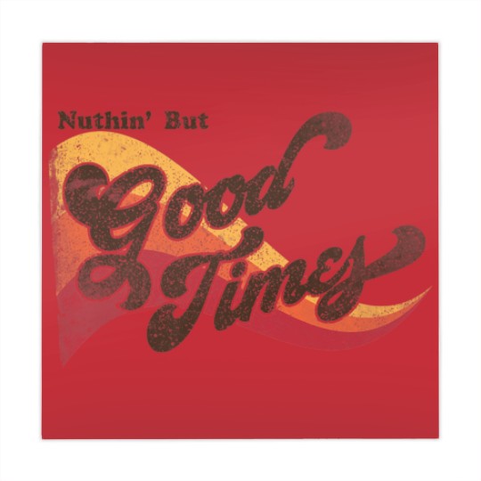 Discover Nuthin' But Good Times 70's Vintage Distressed Retro Mahjong Mats