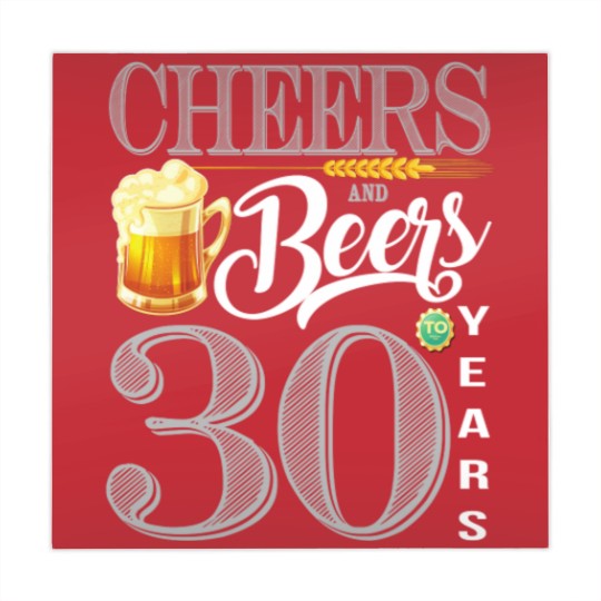 Discover 30th Birthday  Cheers And Beers To 30 Years Mahjong Mats