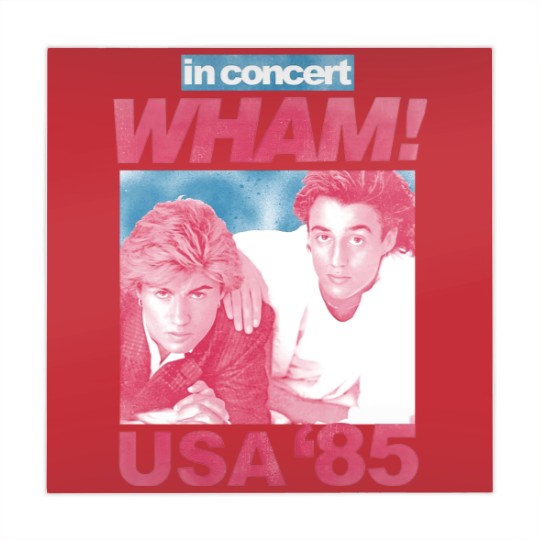 Discover Wham in Concert George Michael and Andrew Ridgeley USA '85 Adult Mahjong Mats 80s Graphic Mahjong Mats