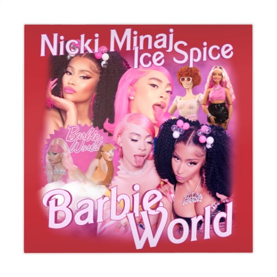 Discover Nicki Minaj x Ice Spice Vintage Rap Mahjong Mats, Nicki Minaj x Ice Spice Barbie World Mahjong Mats