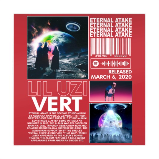 Discover Lil Uzi Vert Rap Mahjong Mats, Eternal Atake Album 90s Y2K Merch Vintage Rapper Hiphop