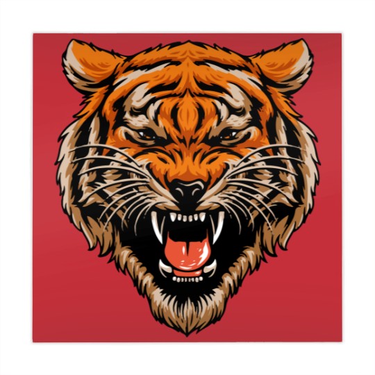 Discover tiger head - Roaring Tiger - Mahjong Mats
