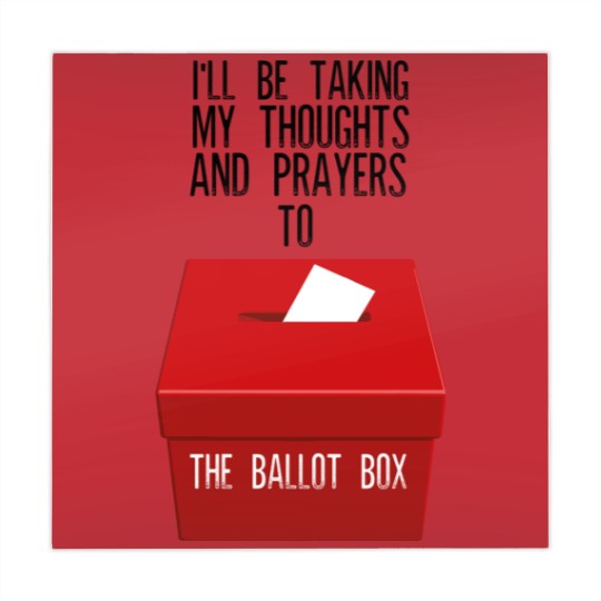 Discover Ill Be Taking My Thoughts And Prayers To The Ballot Box Mahjong Mats