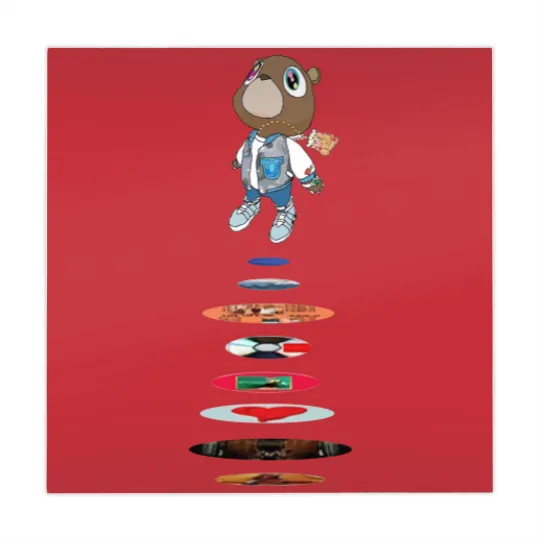 Discover Kan West Graduation Mahjong Mats, The College Dropout
