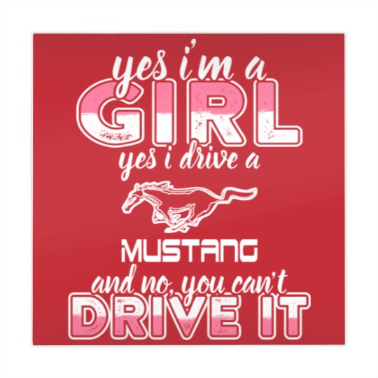 Discover Mustang - I'm a girl who drives a mustang t - sh Mahjong Mats