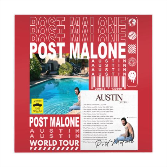 Discover Post Malone Rap Mahjong Mats, Vintage Posty Mahjong Mats