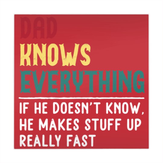 Discover Dad know Everything Fathers day gift for Funny Dad Grandpa Mahjong Mats