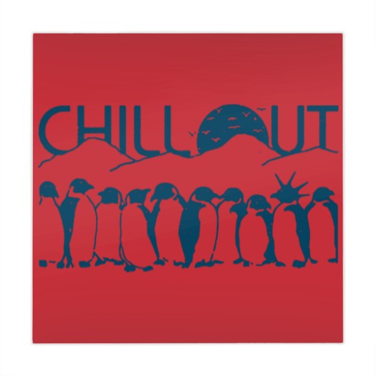 Discover Chill Out Penguin Mahjong Mats Funny Penguin Mahjong Mats Mahjong Mats