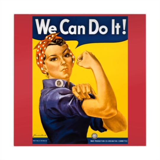 Discover We Can Do It! Rosie the Riveter Vintage WW2 Mahjong Mats