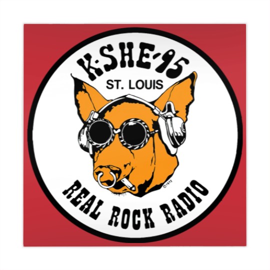 Discover KSHE 95 real rock radio station St. Louis area Baby Blankets Mahjong Mats