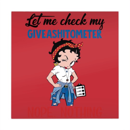 Discover Betty Boop Let Me Check My Giveashitometer Nope Nothing Vintage Mahjong Mats