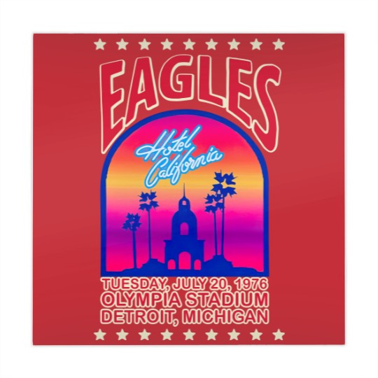 Discover Eagles 1976 Hotel California concert Mahjong Mats