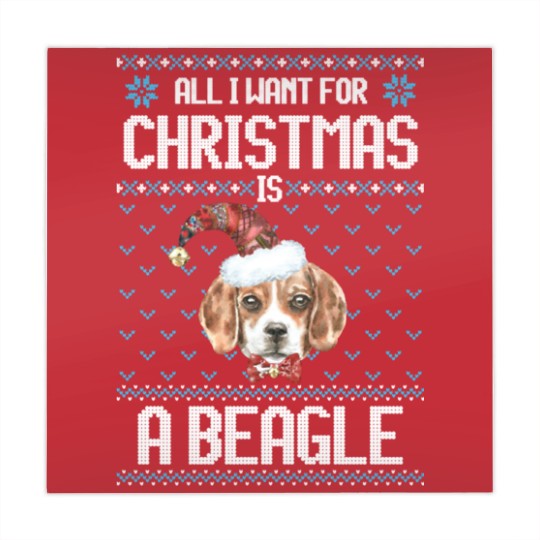 Discover All I want for Christmas is a beagle Mahjong Mats