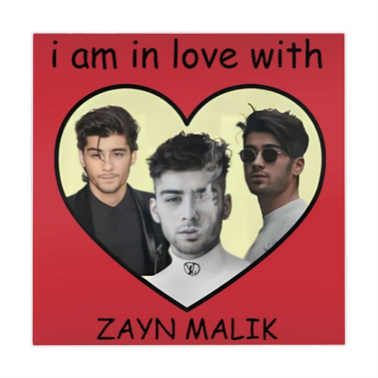Discover Zayn Malik I am in love with Zayn Malik  White Graphic Mahjong Mats