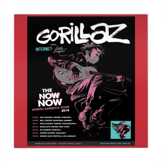 Discover Gorillaz The Now Now Mahjong Mats Retro Vintage 90s Hip Hop Graphic