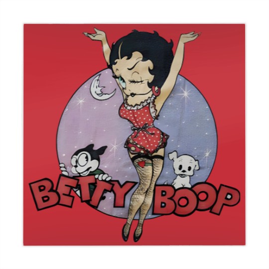 Discover Vintage 1988 Betty Boop in Fishnet Stockings Mahjong Mats