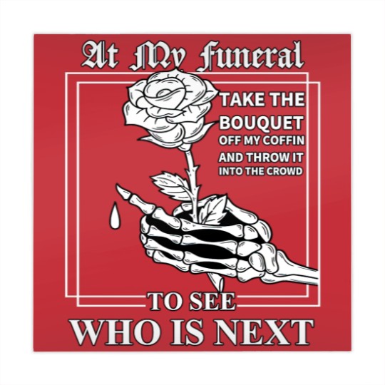 Discover At My Funeral Take The Bouquet Off My Coffin Funny Mahjong Mats