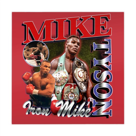 Discover Vintage Wash Mike Tyson Mahjong Mats, Vintage Acid Wash