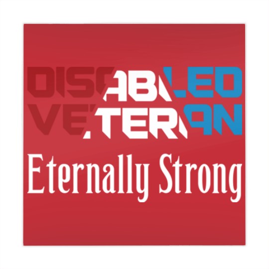 Discover Disabled Veteran Eternally Strong for American Veterans Red White Blue - Disabled Veteran - Mahjong Mats