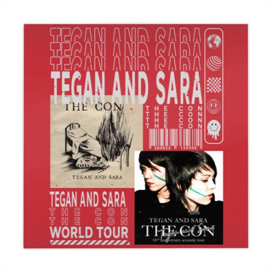 Discover Tegan and Sara Music Mahjong Mats, Vintage 90s Crybaby Tour 2023 Tickets Album The Con Graphic Mahjong Mats