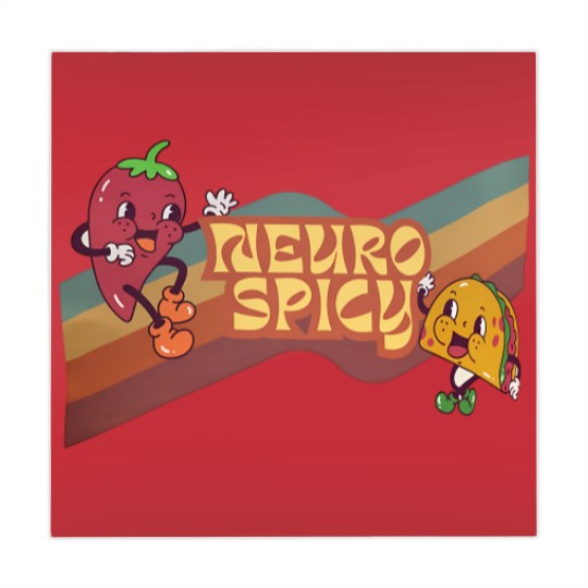 Discover Neuro Spicy Mahjong Mats | Handmade Funny ADHD Mahjong Mats | Retro-Style Unisex Mahjong Mats