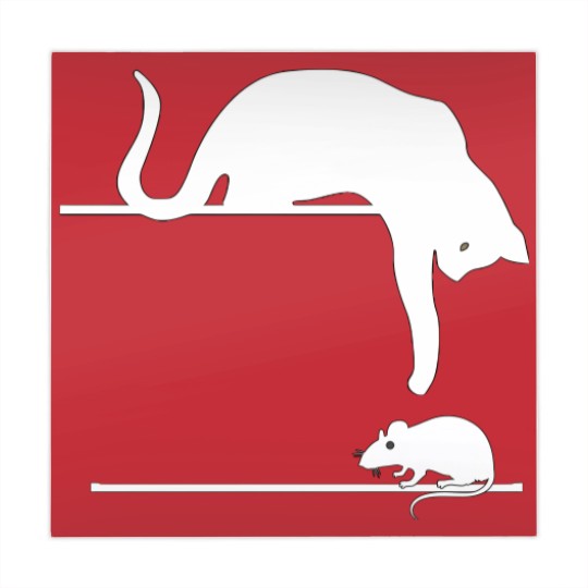 Discover Cat and mouse - Animals - Mahjong Mats