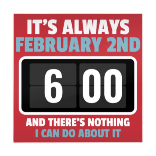 Discover Alarm Clock GroundHog Day Design Mahjong Mats