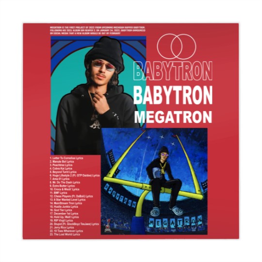 Discover Vintage Bootleg Inspired Babytron - Megatron, Graphic Unisex Album Mahjong Mats