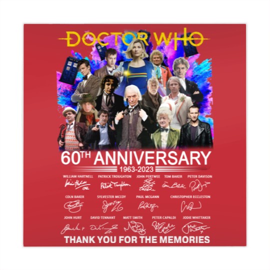 Discover Doctor Who 60th Anniversary 1963-2023 Signature Thank You Mahjong Mats