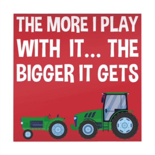 Discover The More I Play with it the bigger it gets Tractor Mahjong Mats