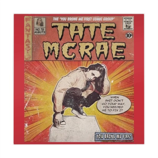 Discover Tate Mcrae Comic Mahjong Mats, 90S Vintage Merch