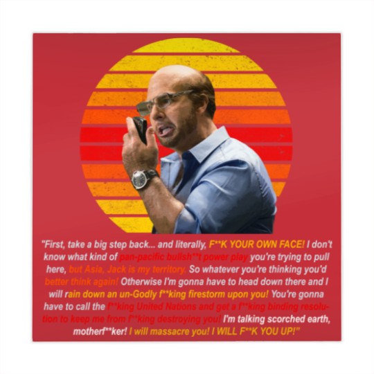 Discover Tom Cruise as Les Grossman from Tropic Thunder - Curse filled Rant Mahjong Mats