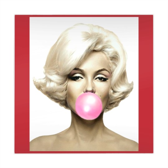 Discover Pink Marilyn Monroe Bubble Gum Mahjong Mats Mahjong Mats