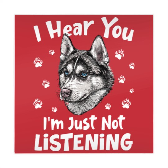 Discover Siberian Husky Dog I Hear You I'm Just Not Listening - Siberian Husky Dog Mahjong Mats