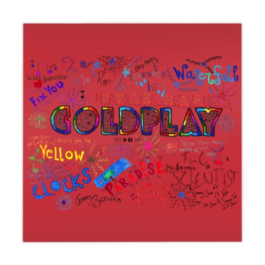 Discover Coldplay World Tour 2023 Mahjong Mats, Vintage Coldplay Tour Mahjong Mats