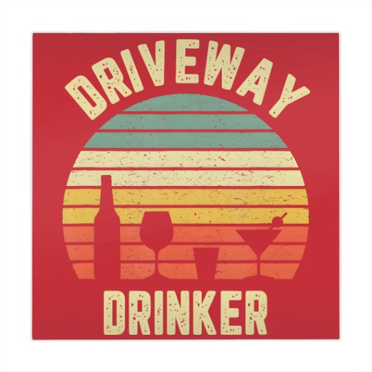 Discover Driveway Drinker Mahjong Mats Retro Vintage Drinking Mahjong Mats
