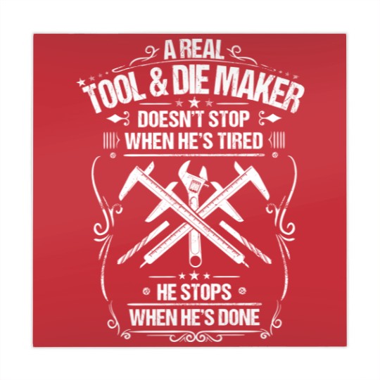 Discover Tool & Die Maker Toolmaker Gift Present Tired Mahjong Mats