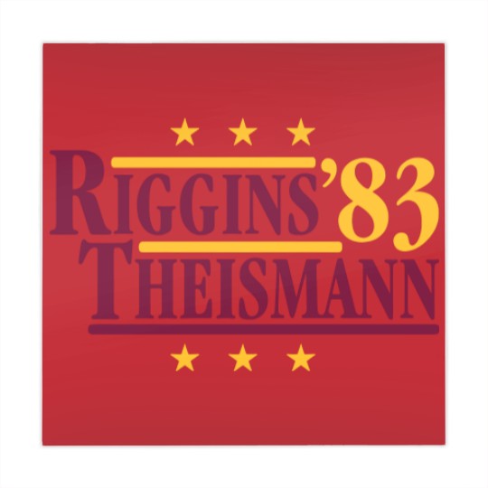 Discover Riggins & Theismann '83 Mahjong Mats, Football Legends For President Fan Mahjong Mats