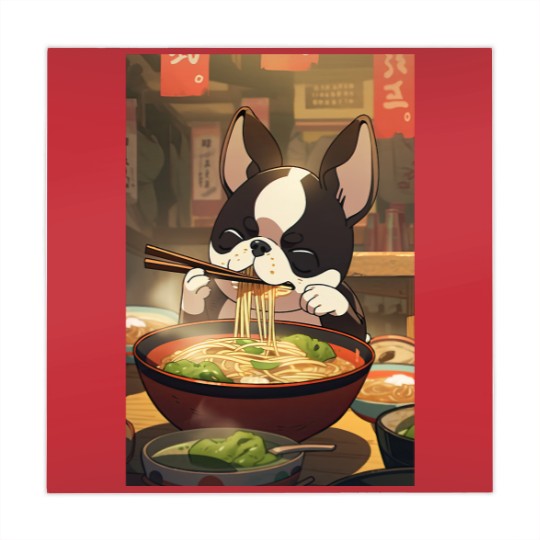 Discover Boston Terrier Eating Ramen Mahjong Mats