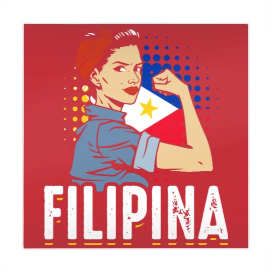 Discover Proud Filipina Woman Girl Philippines Flag Mahjong Mats