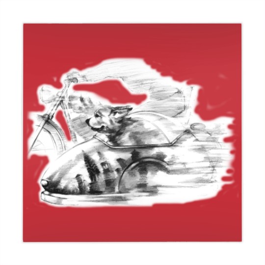 Discover Dog in a Sidecar Mahjong Mats