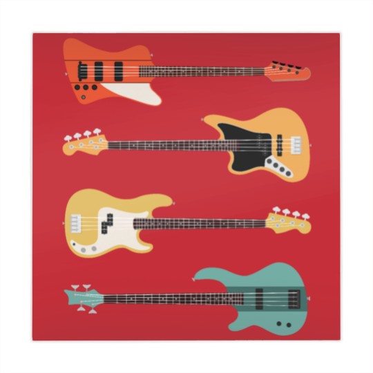 Discover Vintage Bass Guitar - Bassist Rock Music Band Gift Mahjong Mats