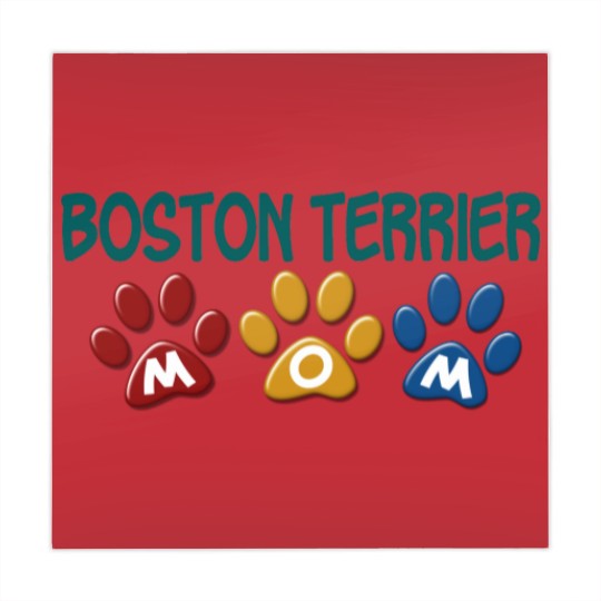 Discover BOSTON TERRIER MOM Paw Print 1 Mahjong Mats