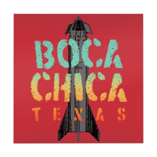 Discover Boca Chica Texas Starship Cool Retro Mahjong Mats