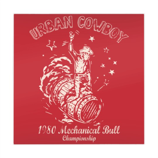 Discover Urban Cowboy 1980's Mechanical Bull Vintage 80's Mahjong Mats